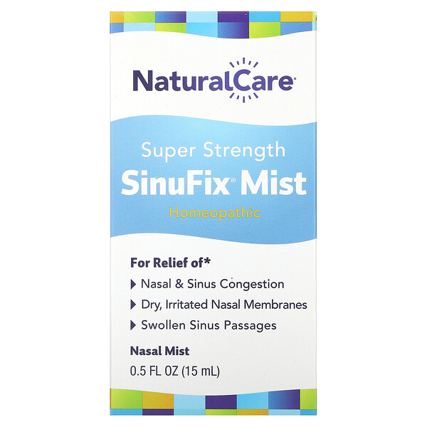 Назальный спрей Super Strength SinuFix, 0,5 ж. унц. (15 мл) NaturalCare