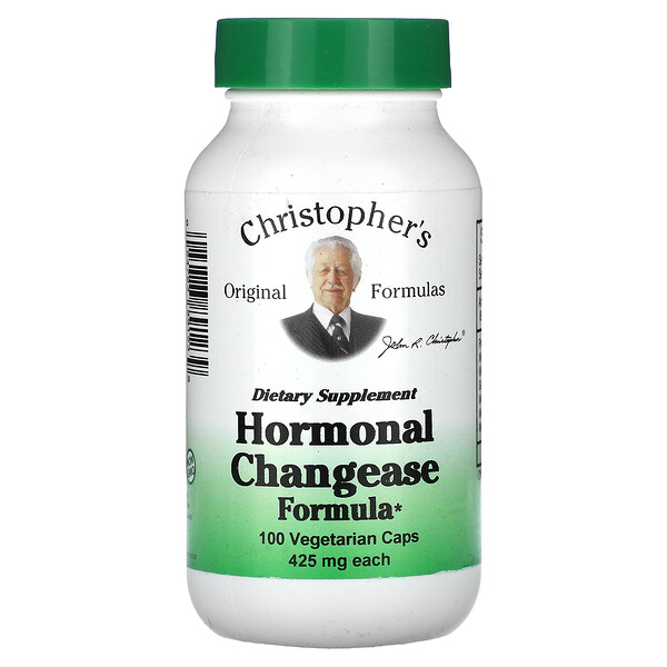 Hormonal Changease Formula, 400 мг, 100 вегетарианских капсул Christopher's