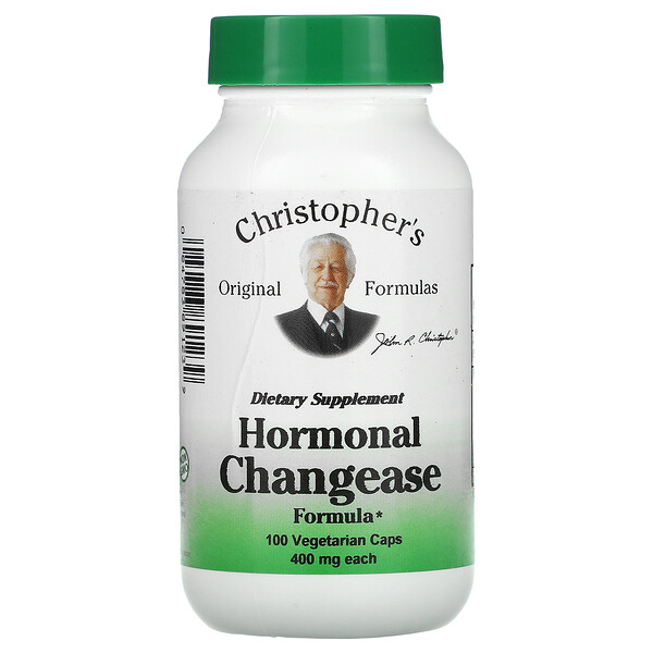 Hormonal Changease Formula, 400 мг, 100 вегетарианских капсул Christopher's Original Formulas