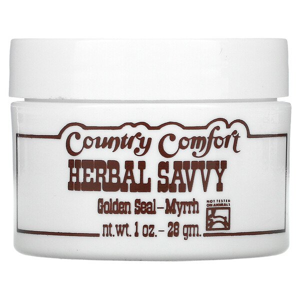 Herbal Savvy, Golden Seal-Myrrh, 1 унция (28 г) Country Comfort