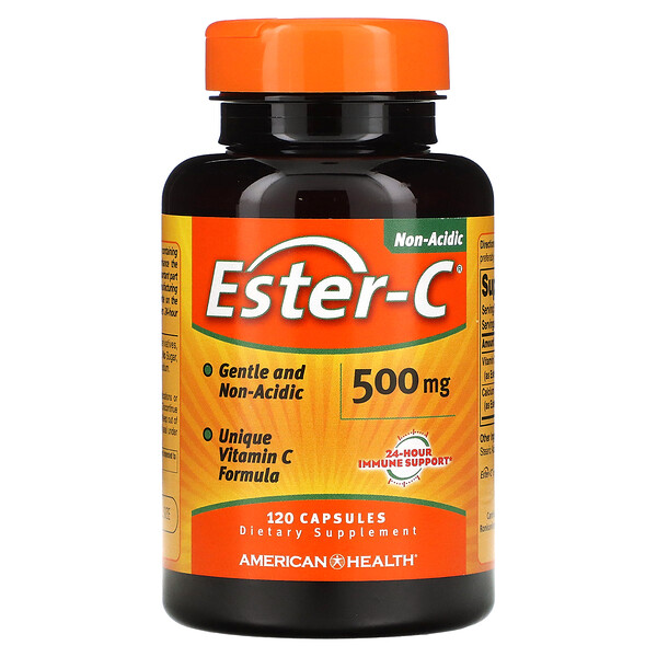 Ester-C, 500 mg, 120 Capsules (Капсулы) American Health