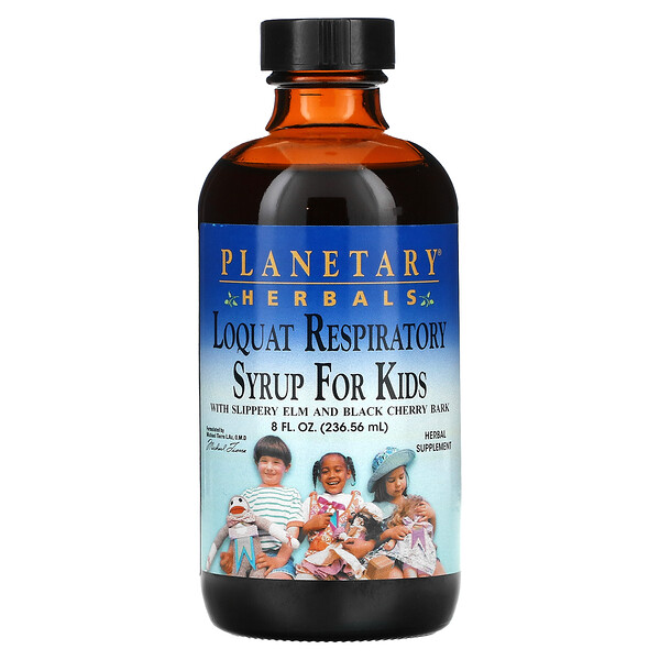 Респираторный сироп из мушмулы для детей, 8 жидких унций (236,56 мл) Planetary Herbals