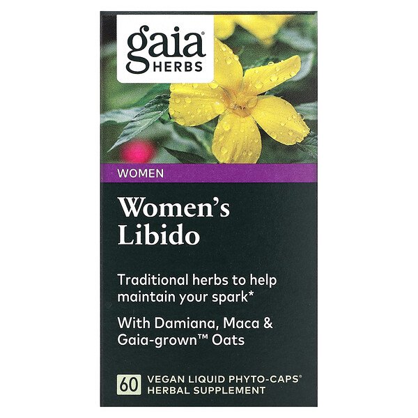 Женское либидо, 60 веганских жидких фито-капсул Gaia Herbs