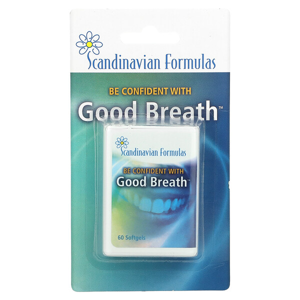 Хорошее дыхание, 60 мягких таблеток Scandinavian Formulas