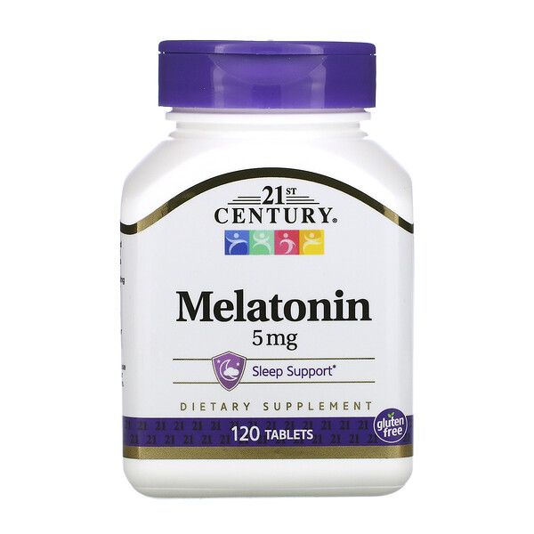 Мелатонин, 5 мг, 120 таблеток 21st Century