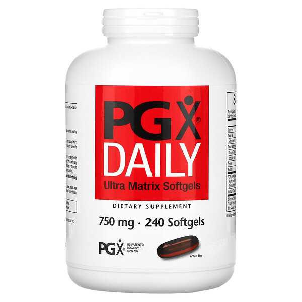 PGX Daily, Ultra Matrix Softgels, 750 мг, 240 мягких капсул Natural Factors