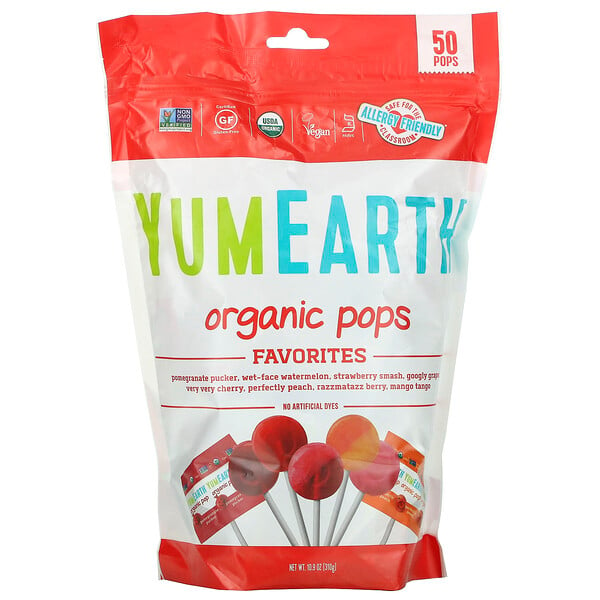 Organic Pops, Favorites, 50 хлопьев, 10,9 унций (310 г) YuMe