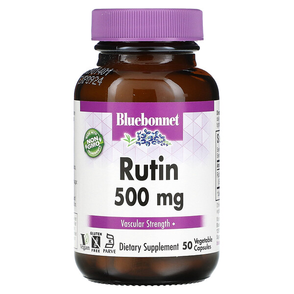 Рутин - 500 мг - 50 растительных капсул - Bluebonnet Nutrition Bluebonnet Nutrition