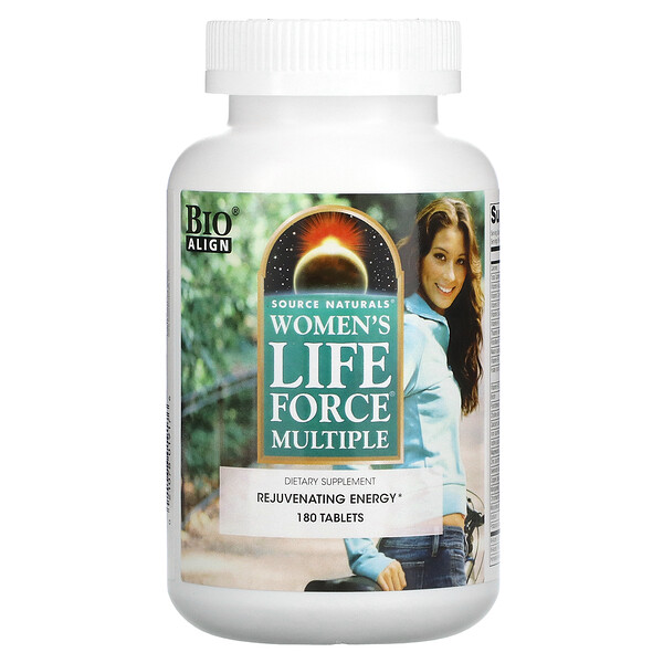 Women's Life Force Multiple, 180 таблеток Source Naturals