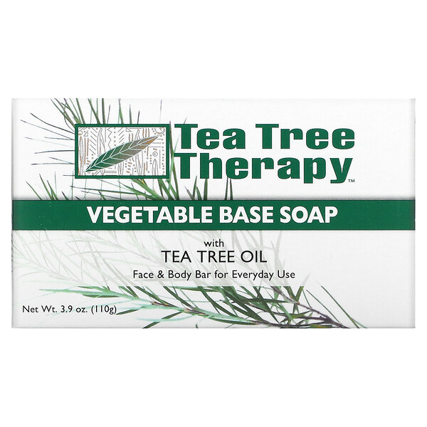 Твердое мыло на растительной основе с маслом чайного дерева, 3,9 унции (110 г) Tea Tree Therapy