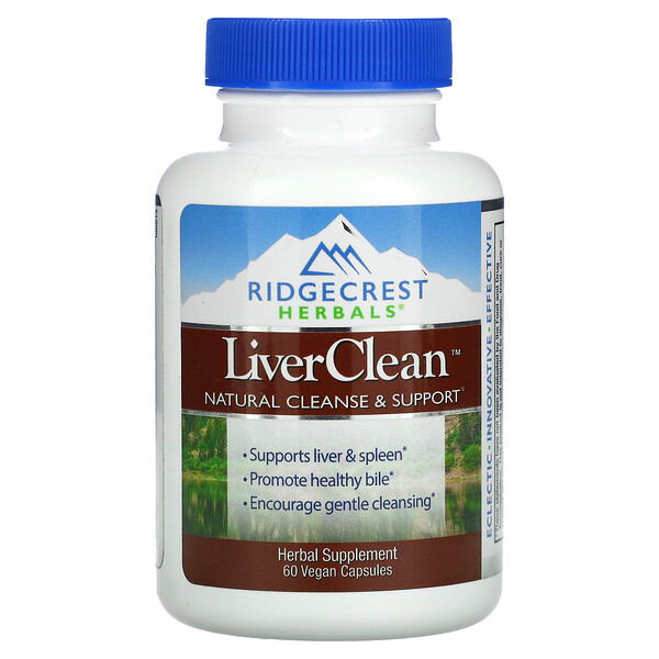 LiverClean, 60 веганских капсул RidgeCrest Herbals