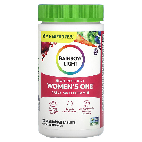 Высокоэффективный женский мультивитамин на каждый день - 150 вегетарианских таблеток - Rainbow Light Rainbow Light