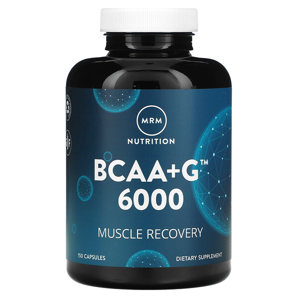 Nutrition, BCAA+G 6000, 150 капсул MRM