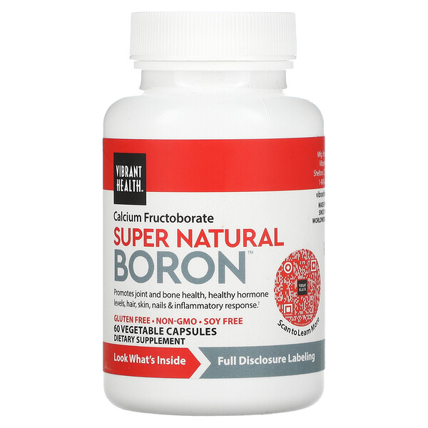 Super Natural Boron, 60 растительных капсул VIBRANT