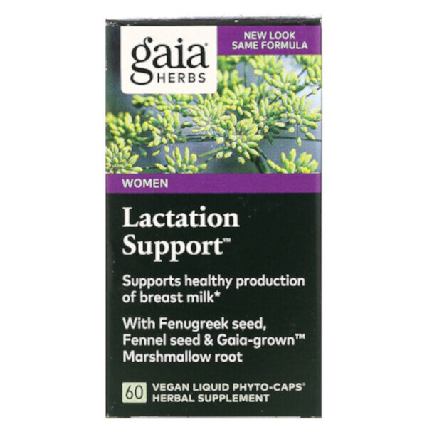 Поддержка лактации для женщин, 60 веганских жидких фито-капсул Gaia Herbs
