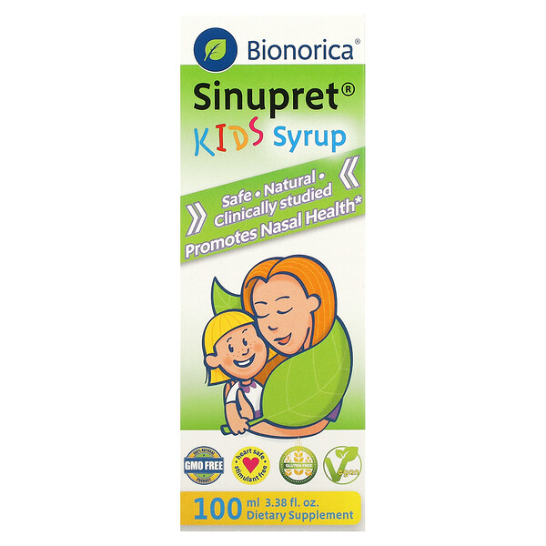 Детский сироп Синупрет, 3,38 жидких унций (100 мл) Bionorica
