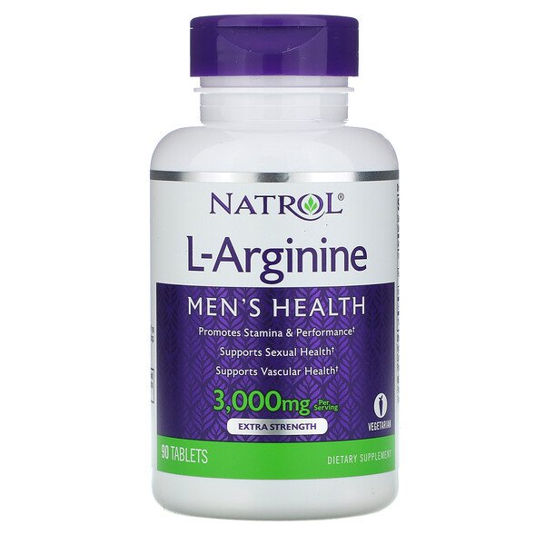 L-аргинин, 1000 мг, 90 таблеток Natrol