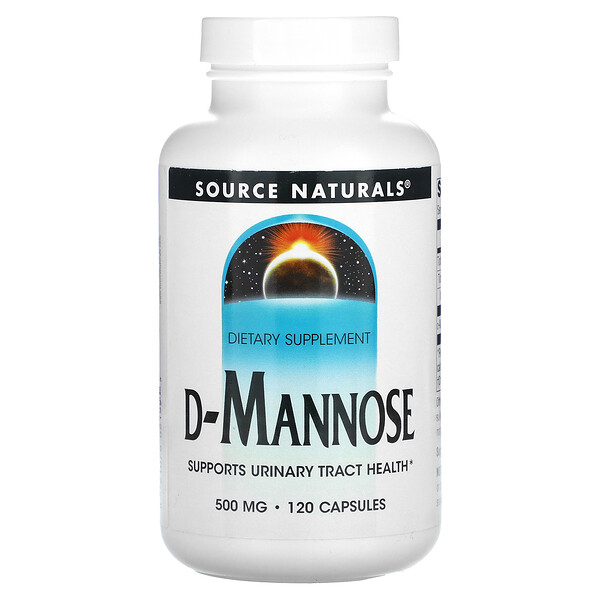 D-Манноза - 500 мг - 120 капсул - Source Naturals Source Naturals