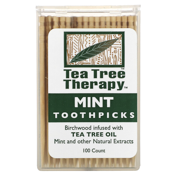 Tea Tree TherapyToothpicks, мята, прибл. 100 шт. Tea Tree Therapy