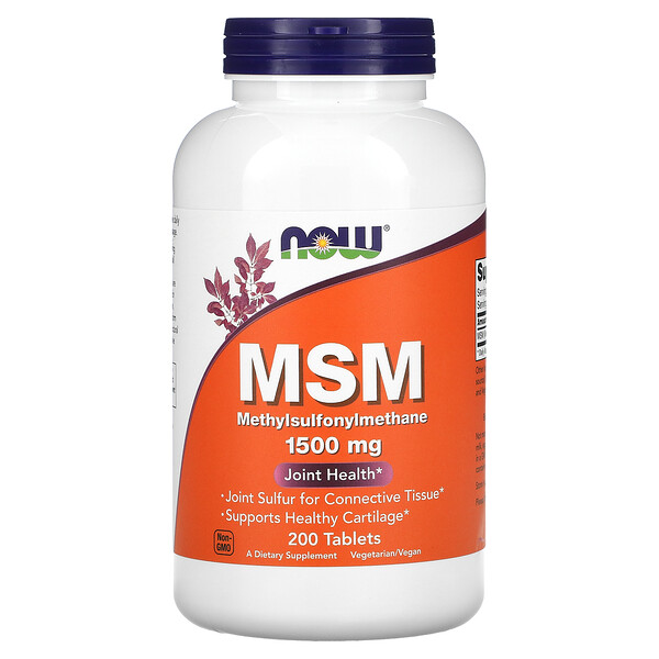 MSM - 1500 мг - 200 таблеток - NOW Foods NOW Foods