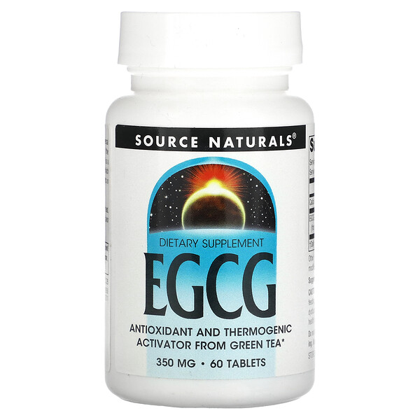 EGCG, 350 мг, 60 таблеток Source Naturals