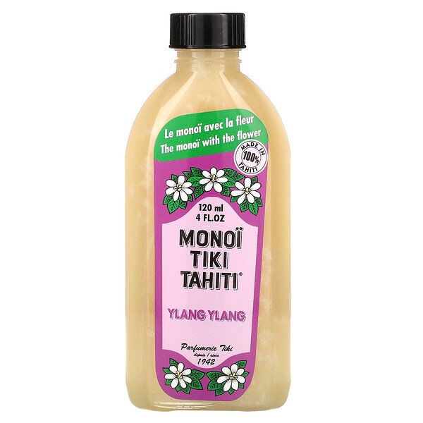 Кокосовое масло, иланг-иланг, 4 жидких унции (120 мл) Monoi Tiare Tahiti