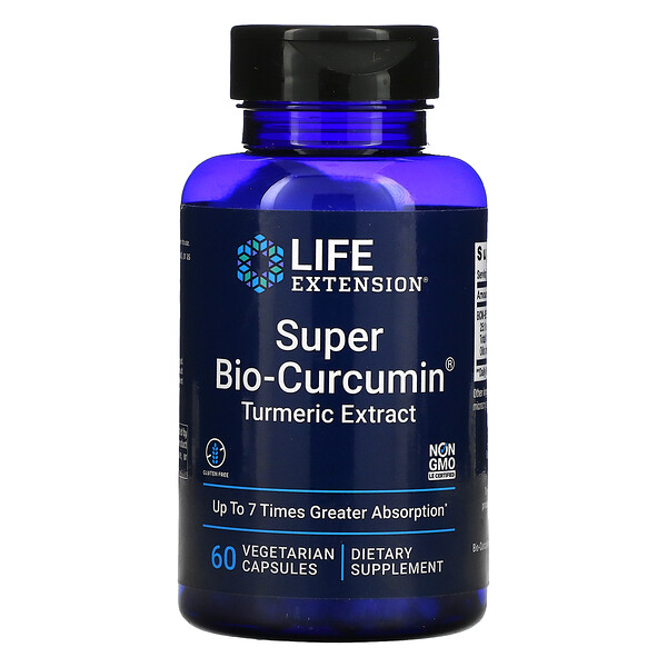 Super Bio-Curcumin, 60 вегетарианских капсул Life Extension