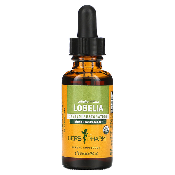 Lobelia, 1 fl oz (Жидкие унции) (30 ml) Herb Pharm