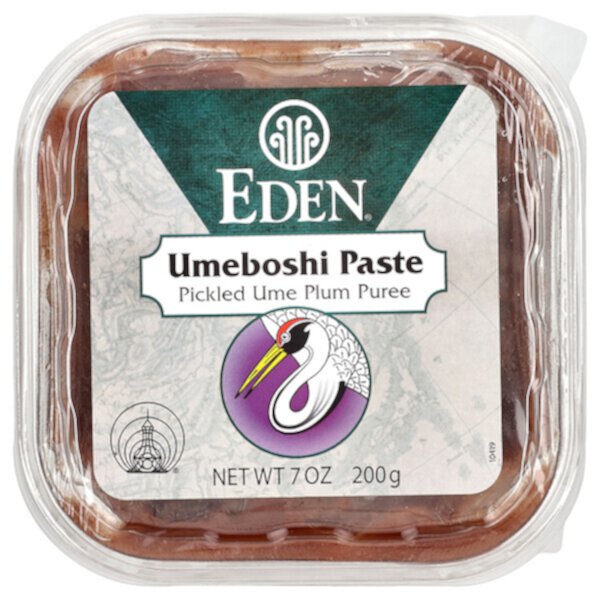 Паста умэбоши, пюре из маринованной сливы умэ, 7 унций (200 г) Eden Foods