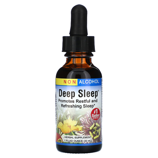 Deep Sleep, Без спирта, 1 жидкая унция (30 мл) Herbs Etc.