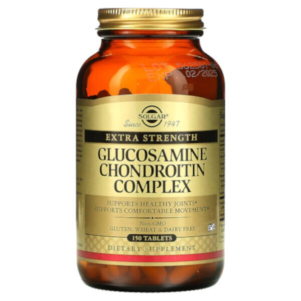 Комплекс глюкозамина и хондроитина, Extra Strength, 150 таблеток Solgar