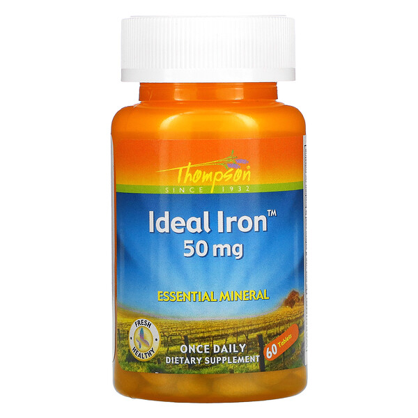 Ideal Iron, 50 мг, 60 таблеток Thompson