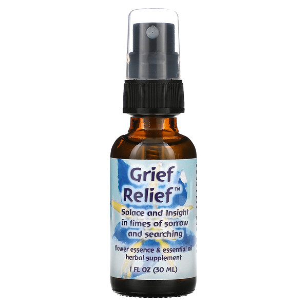 Grief Relief, Цветочная эссенция и эфирное масло, 1 жидкая унция (30 мл) Flower Essence