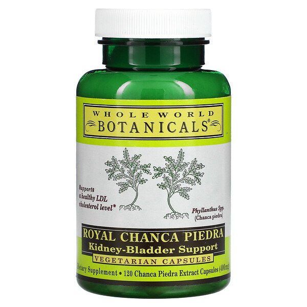 Royal Chanca Piedra, Поддержка почек и мочевого пузыря, 400 мг, 120 вегетарианских капсул Whole World Botanicals
