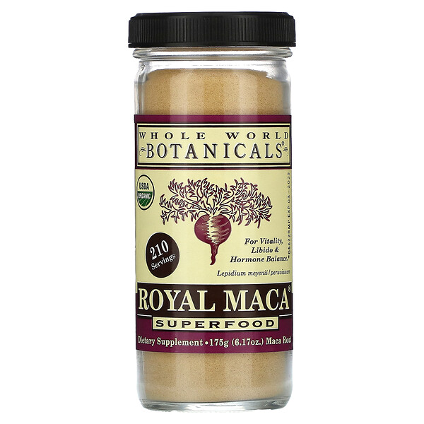 Royal Maca, Superfood, 6.17 oz (Унции) (175 g) Whole World Botanicals