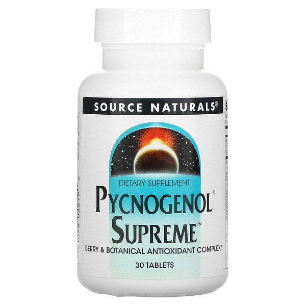 Pycnogenol Supreme - 30 таблеток - Source Naturals Source Naturals