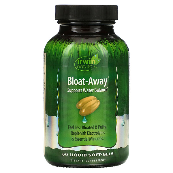 Bloat-Away, 60 мягких капсул с жидкостью Irwin Naturals