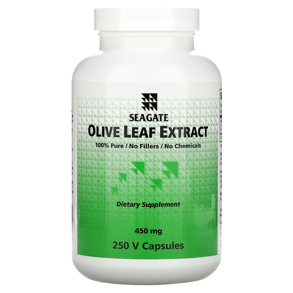 Экстракт листьев оливы, 450 мг, капсулы 250 В Seagate