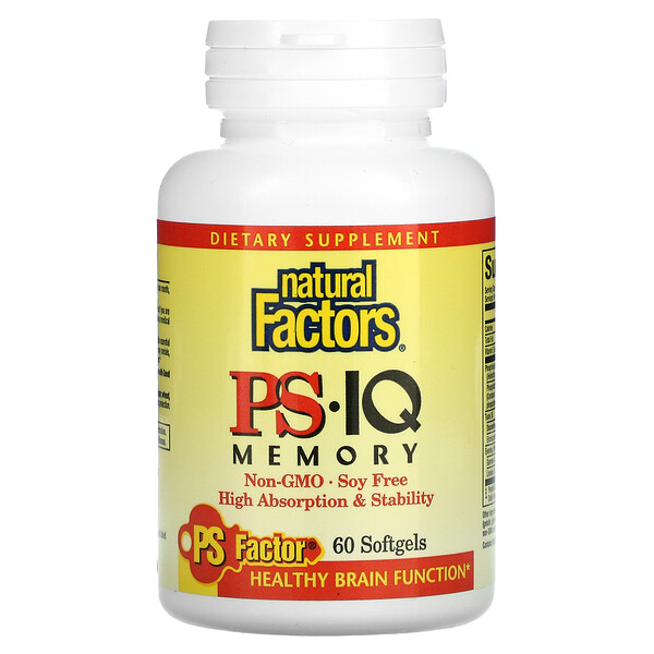 PS - IQ Память - 60 капсул - Natural Factors Natural Factors