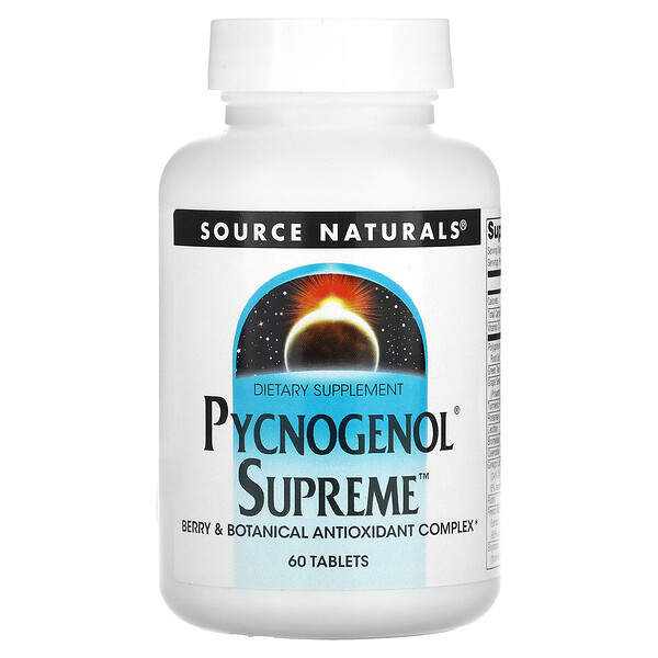 Pycnogenol Supreme - 60 таблеток - Source Naturals Source Naturals