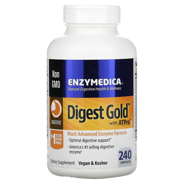 Digest Gold с ATPro, 240 капсул Enzymedica