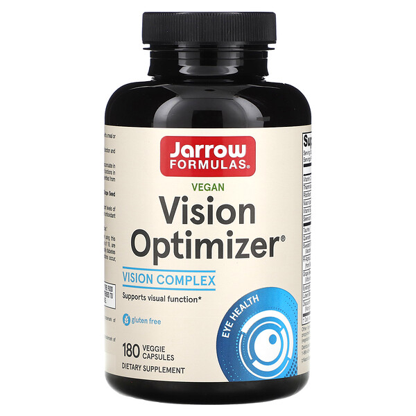 Веганский оптимизатор зрения, 180 растительных капсул Jarrow Formulas