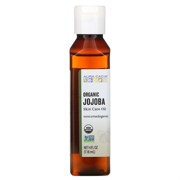 Органическое масло для ухода за кожей, жожоба, 4 жидких унции (118 мл) Aura Cacia