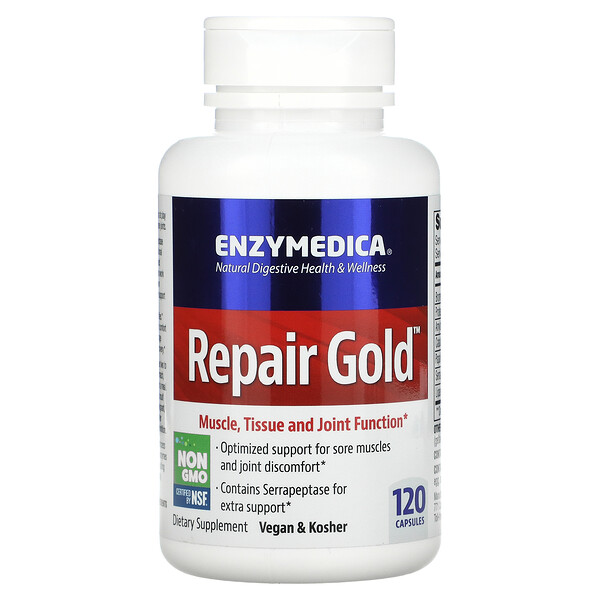 Repair Gold, Мышцы, Ткани и Суставы - 120 Капсул - Enzymedica Enzymedica