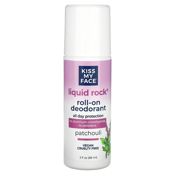 Шариковый дезодорант Liquid Rock, пачули, 3 жидких унции (88 мл) Kiss My Face
