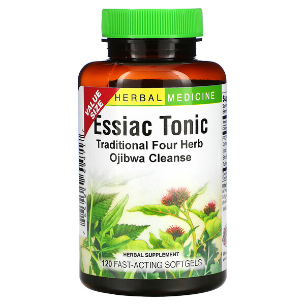 Essiac Tonic, 120 капсул быстрого действия Herbs Etc.