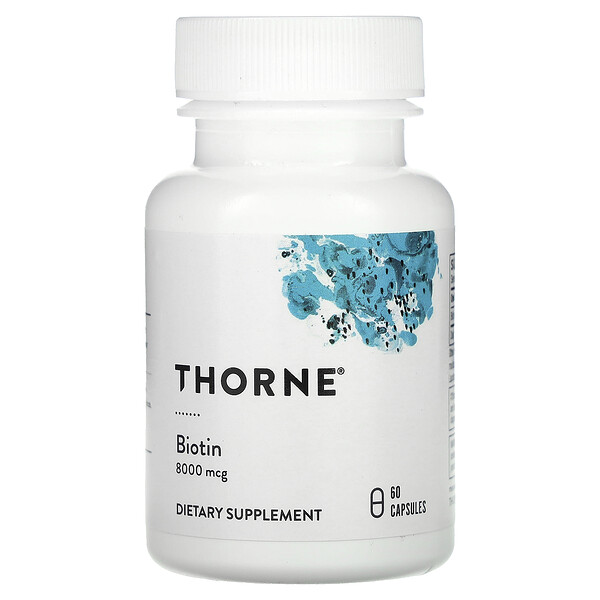 Биотин - 8000 мкг - 60 капсул - Thorne Thorne