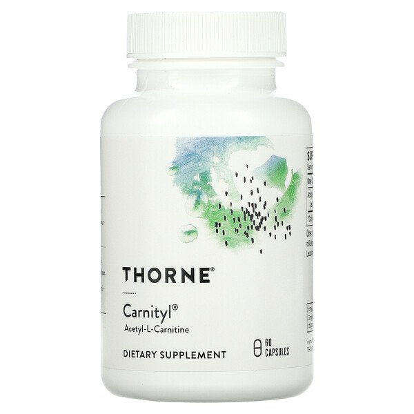 Carnityl, Ацетил-L-карнитин, 60 капсул Thorne Research
