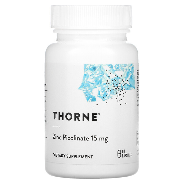 Пиколинат цинка, 15 мг, 60 капсул Thorne