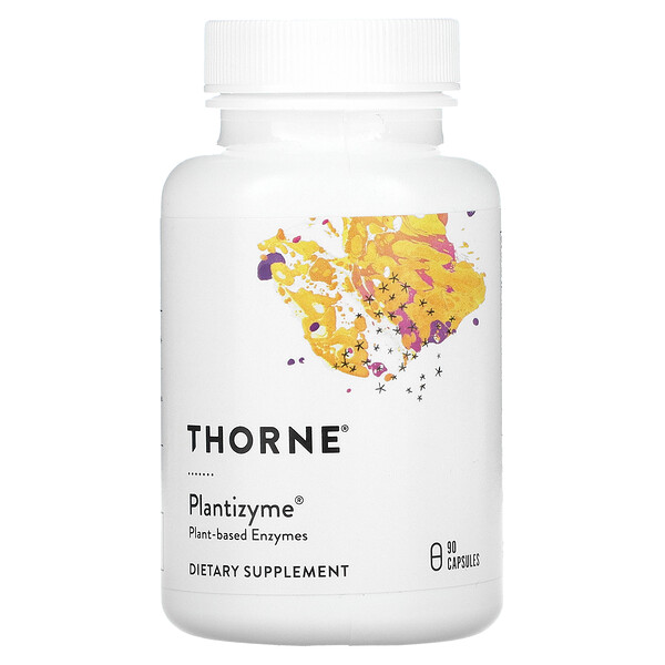 Plantizyme растительный фермент для поддержки пищеварения, 90 капсул Thorne